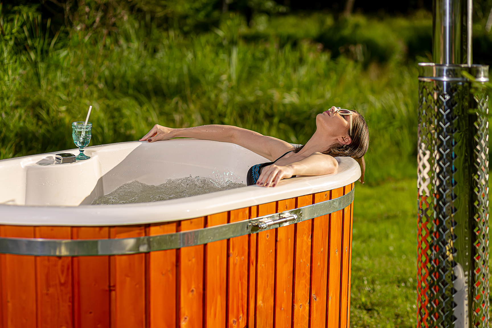 Woodpecker hot tub, ofuro hot tub hot tub with external heate3