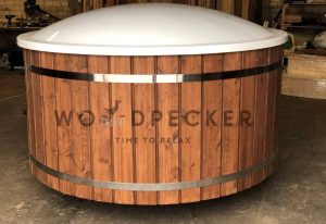fiberglass hot tub, spa hot tub, spa tub woodpecker PRIME hot tub
