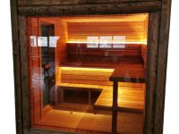 Insulated outdoor sauna