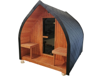 Leaf shape sauna