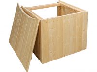 Wooden box for sand filter
